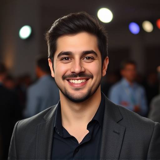 Retrato de Javier Martínez, especialista en fotografía de eventos y post-producción de Estudio Lumina, posando con una sonrisa amigable.
